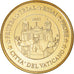 Vaticano, 10 Euro Cent, 2011, unofficial private coin, MS(64), Latão