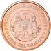 Vatican, 2 Euro Cent, 2011, unofficial private coin, MS(65-70), Copper Plated