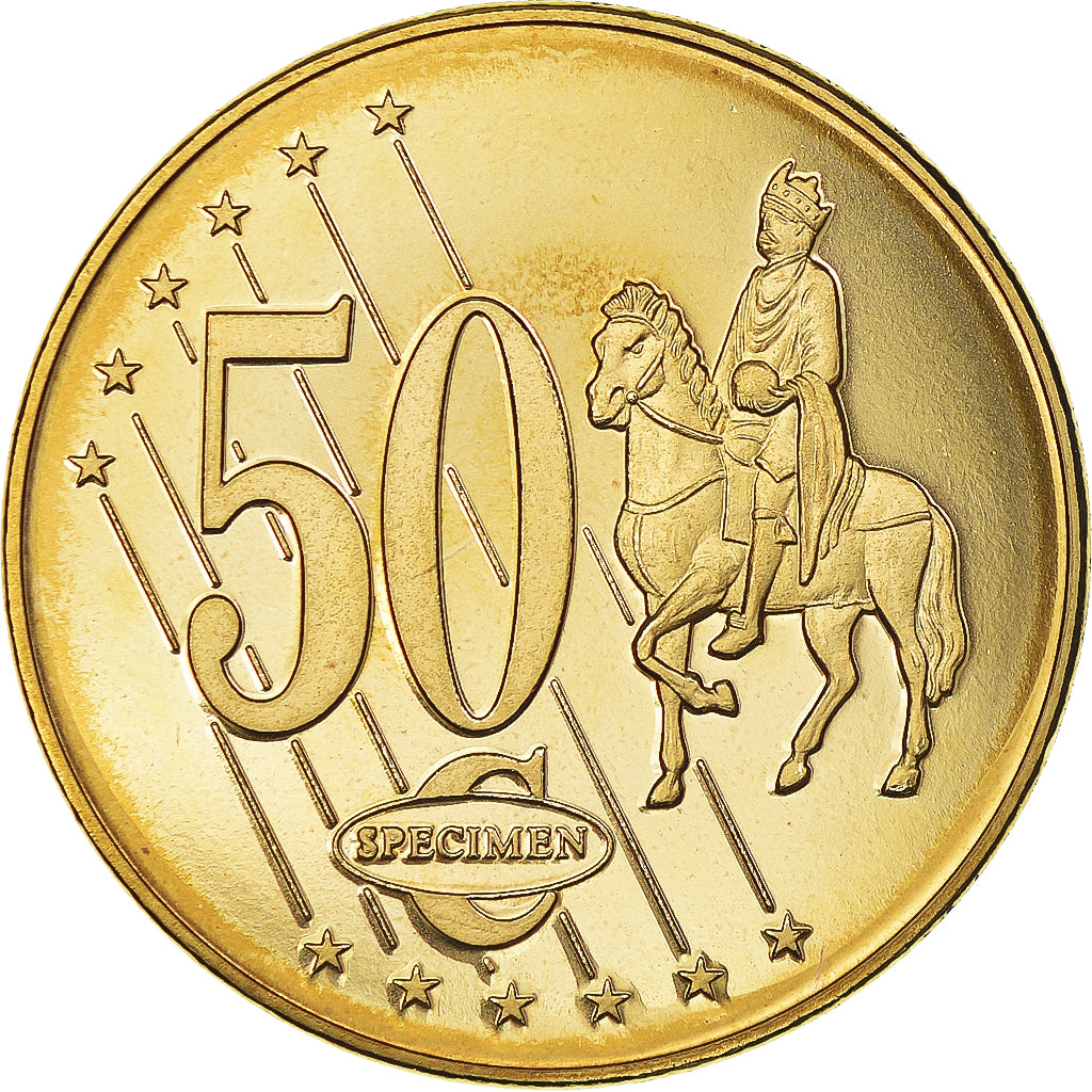 Vatican, 50 Euro Cent, 2006, unofficial private coin, MS(64), Brass