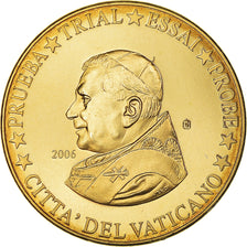 Vatican, 20 Euro Cent, 2006, unofficial private coin, MS(64), Brass