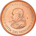 Vatican, 5 Euro Cent, 2006, unofficial private coin, MS(64), Copper Plated Steel
