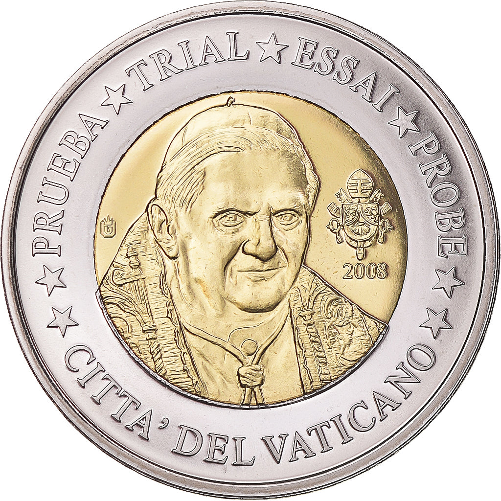 Vatikan, 2 Euro, 2008, unofficial private coin, STGL, Bi-Metallic
