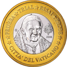 Vatican, Euro, 2008, unofficial private coin, MS(64), Bi-Metallic