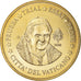 Vatican, 50 Euro Cent, 2008, unofficial private coin, MS(64), Brass