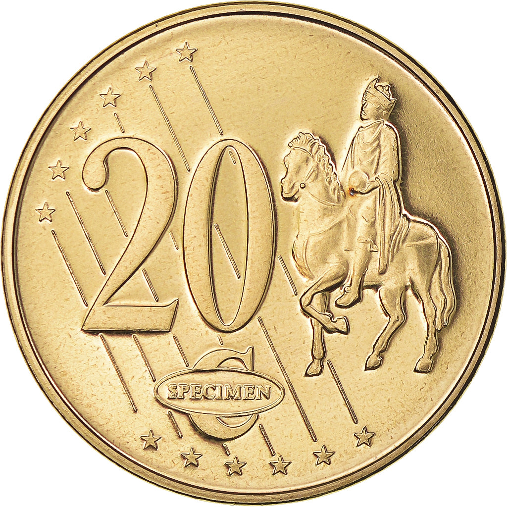 Vatican, 20 Euro Cent, 2008, unofficial private coin, MS(64), Brass