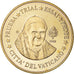Vatican, 10 Euro Cent, 2008, unofficial private coin, MS(64), Brass