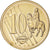 Vaticano, 10 Euro Cent, 2008, unofficial private coin, MS(64), Latão
