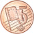 Vatikan, 5 Euro Cent, 2008, unofficial private coin, UNZ+, Copper Plated Steel