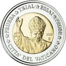 Vatican, 2 Euro, 2009, unofficial private coin, MS(65-70), Bi-Metallic