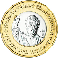 Vatican, Euro, 2009, unofficial private coin, MS(63), Bi-Metallic