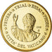 Vatican, 50 Euro Cent, 2009, unofficial private coin, MS(64), Brass