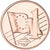 Vaticano, Euro Cent, 2009, unofficial private coin, MS(63), Aço Cromado a Cobre