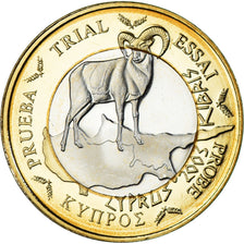 Cyprus, Euro, 2003, unofficial private coin, MS(64), Copper Plated Steel