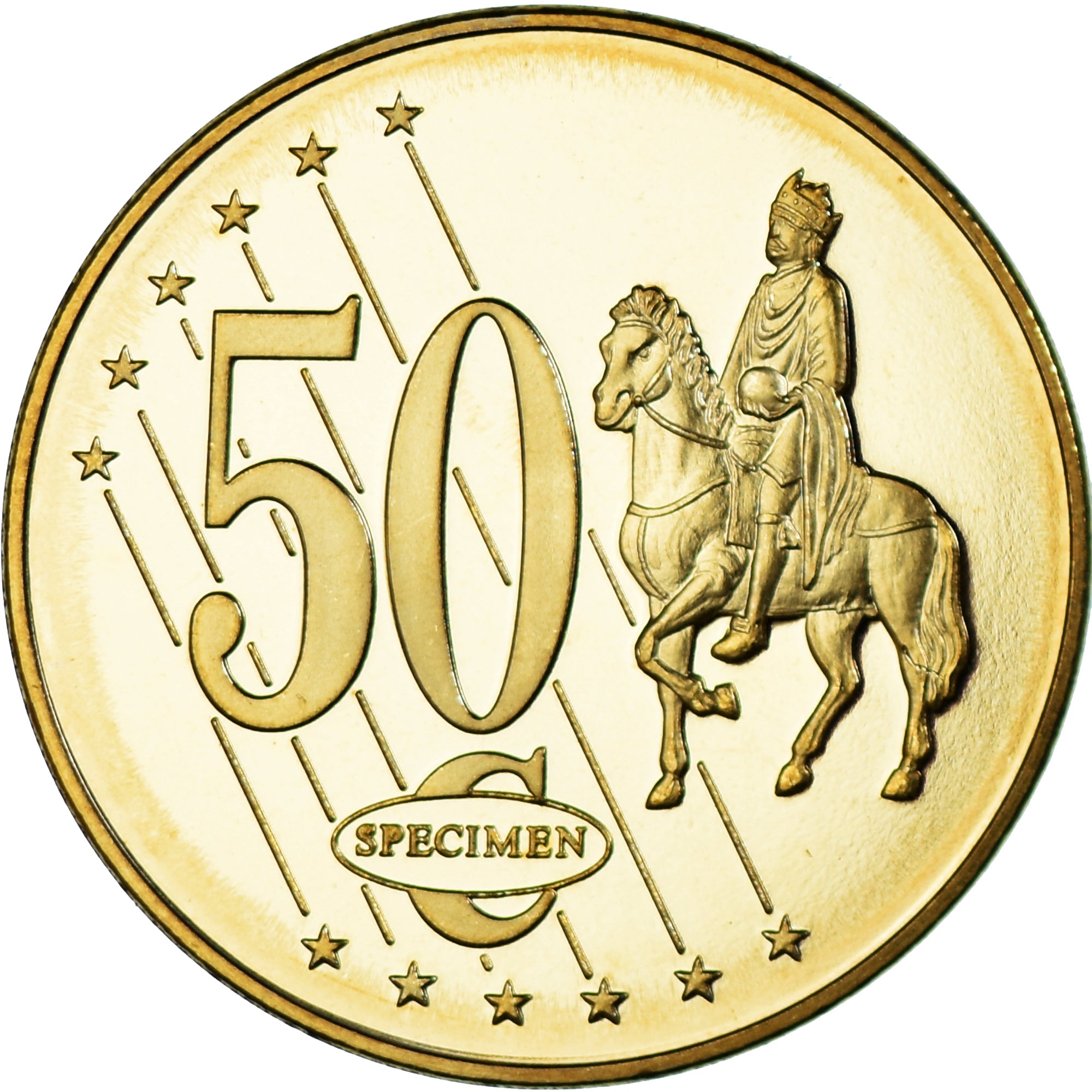 Cipro, 50 Euro Cent, 2003, unofficial private coin, SPL+, Ottone
