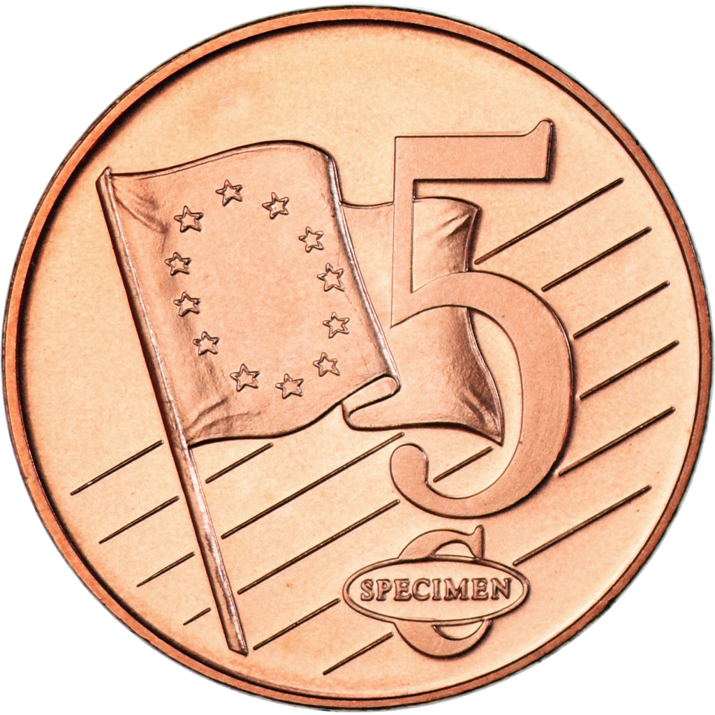 Zypern, Fantasy euro patterns, 5 Euro Cent, 2003, UNZ+, Kupfer