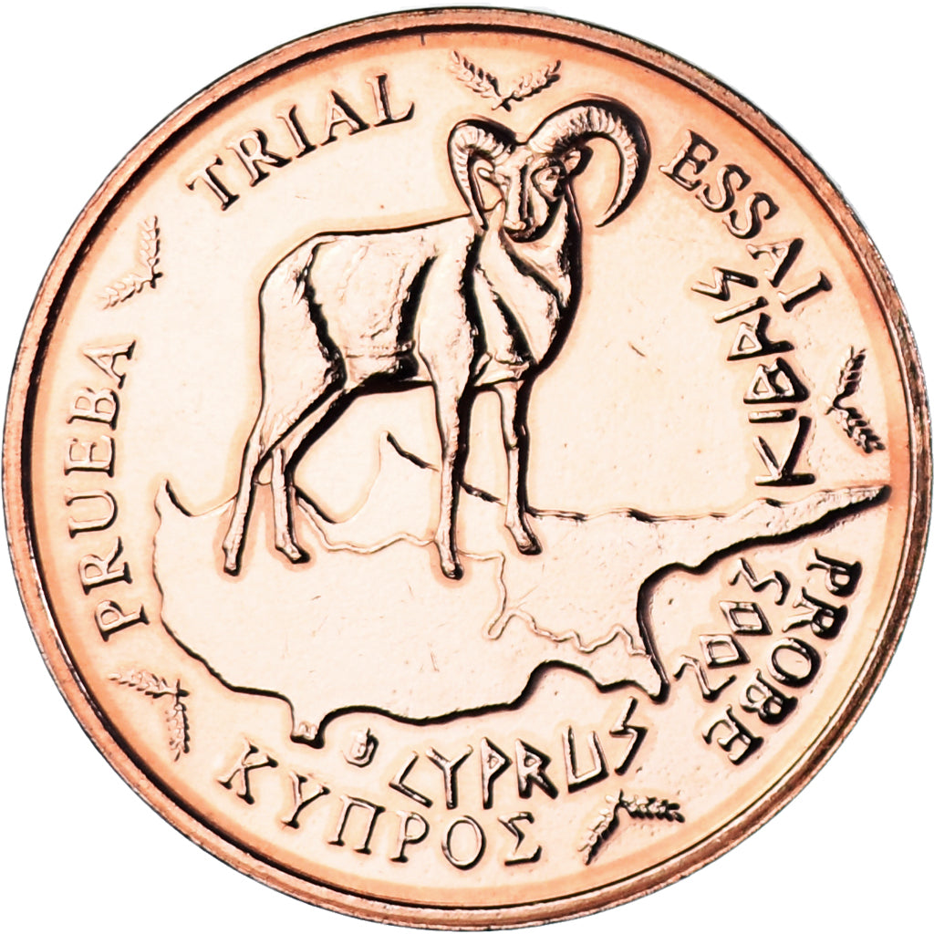 Cyprus, Fantasy euro patterns, 2 Euro Cent, 2003, EF(40-45), Copper