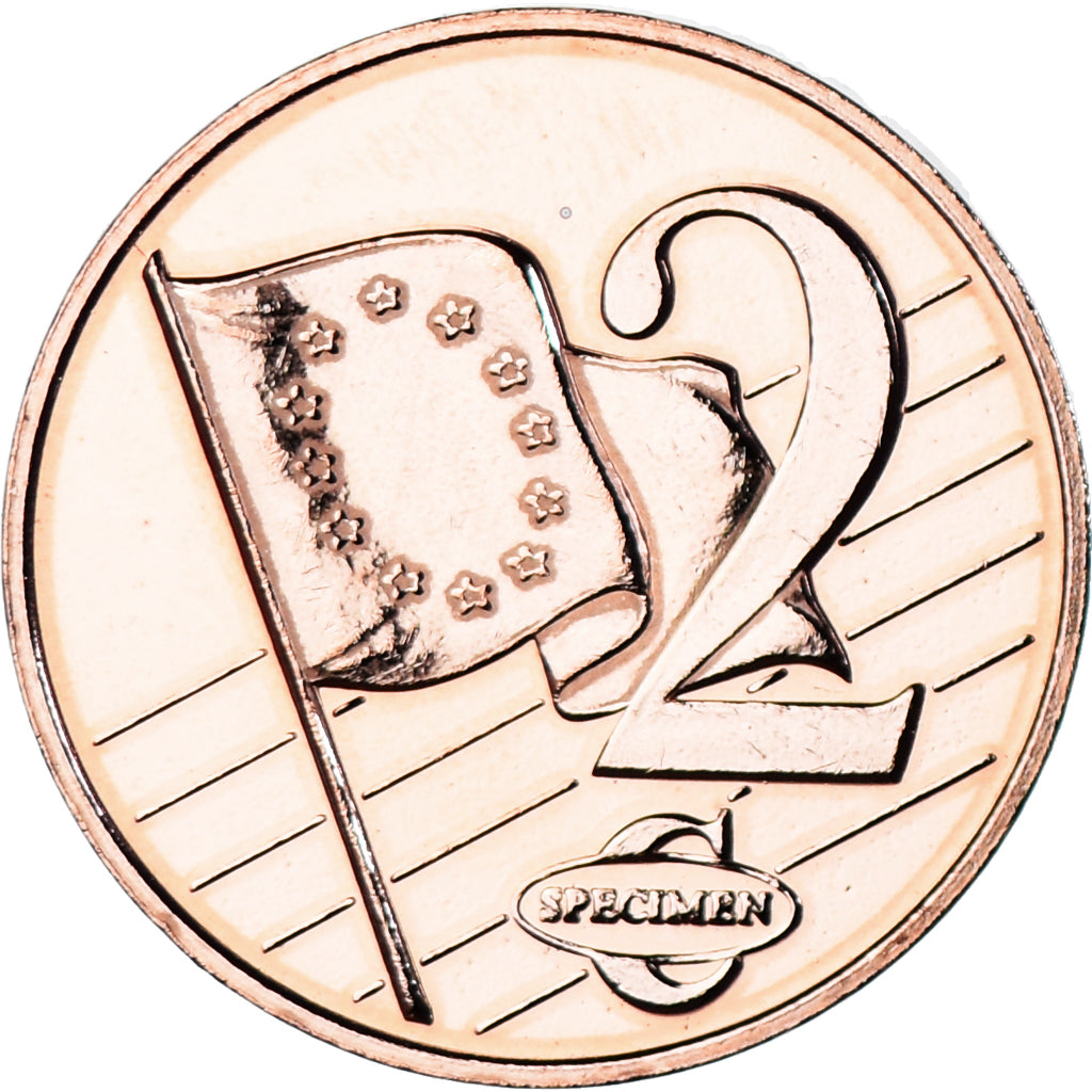 Cyprus, Fantasy euro patterns, 2 Euro Cent, 2003, EF(40-45), Copper
