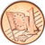 Zypern, Euro Cent, 2003, unofficial private coin, UNZ+, Copper Plated Steel