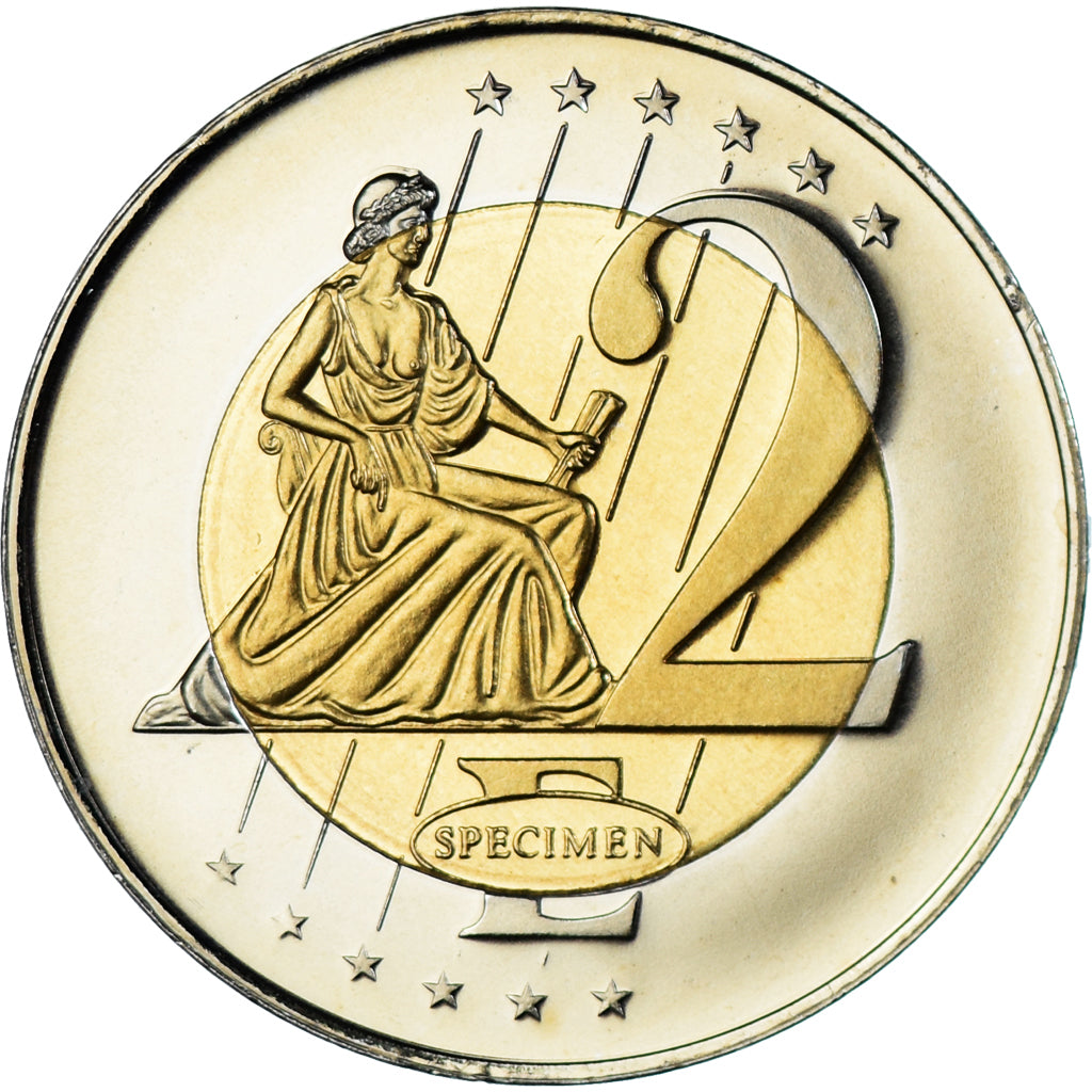 Malta, 2 Euro, 2003, unofficial private coin, FDC, Bi-metallico