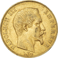 Moneda, Francia, Napoleon III, 50 Francs, 1857, Paris, MBC, Oro, KM:785.1