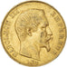 Moneda, Francia, Napoleon III, 50 Francs, 1857, Paris, MBC, Oro, KM:785.1