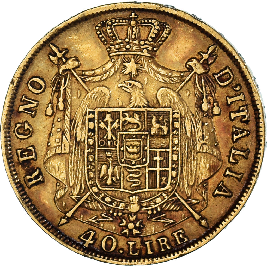 Coin, ITALIAN STATES, KINGDOM OF NAPOLEON, Napoleon I, 40 Lire, 1814, Milan