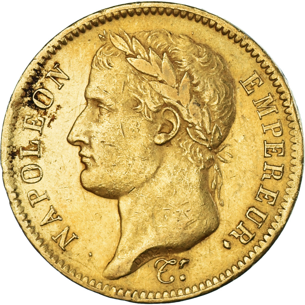 Munten, Frankrijk, Napoleon I, 40 Francs, 1811, Paris, FR+, Goud, KM:696.1