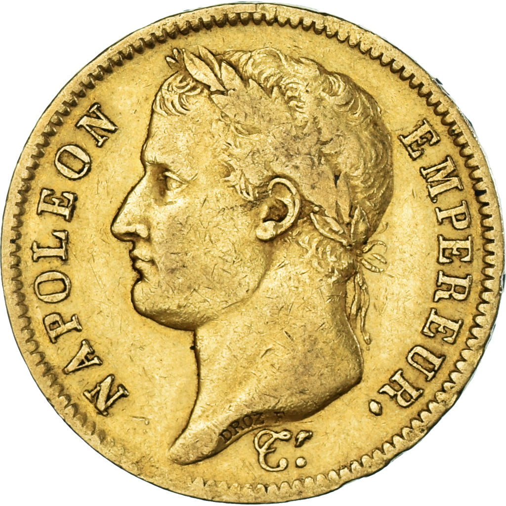 Münze, Frankreich, Napoleon I, 40 Francs, 1811, Paris, S+, Gold, KM:696.1