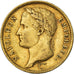 Moeda, França, Napoleon I, 40 Francs, 1811, Paris, EF(40-45), Dourado