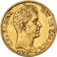 Munten, Frankrijk, Charles X, 40 Francs, 1828, Paris, ZF, Goud, KM:721.1