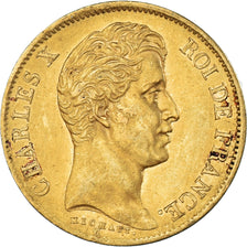 Coin, France, Charles X, 40 Francs, 1830, Paris, AU(50-53), Gold, KM:721.1