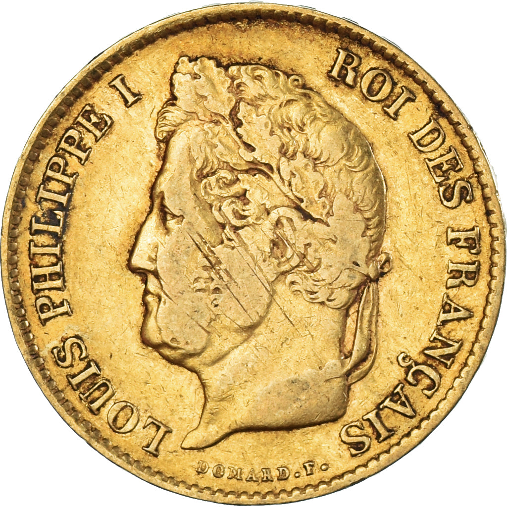 Munten, Frankrijk, Louis-Philippe, 40 Francs, 1834, Paris, FR+, Goud, KM:747.1