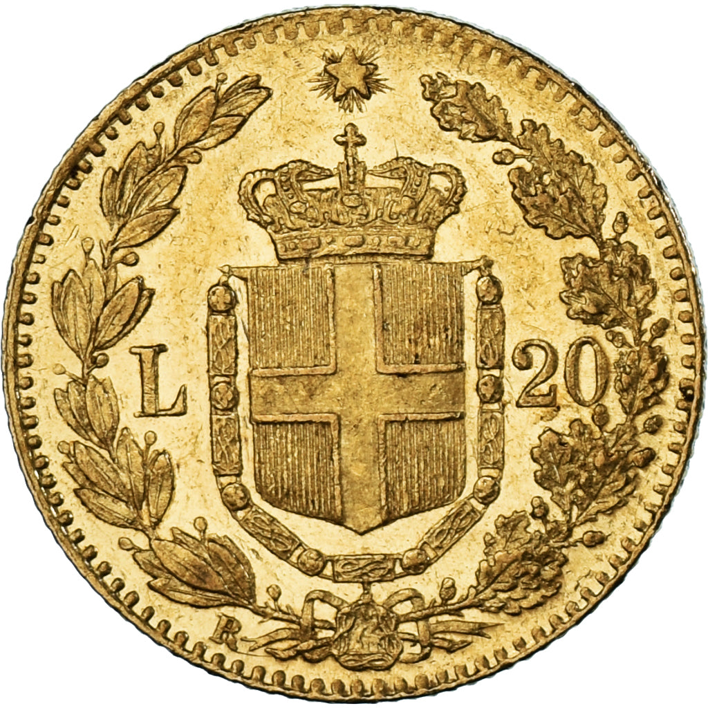Moneta, Italia, Umberto I, 20 Lire, 1879, Rome, SPL-, Oro, KM:21