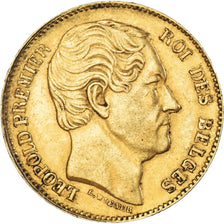 Münze, Belgien, Leopold I, 20 Francs, 1865, SS, Gold, KM:23