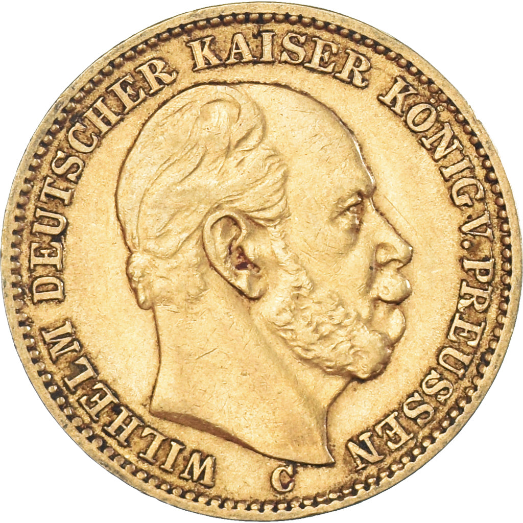 Moneta, Stati tedeschi, PRUSSIA, Wilhelm I, 20 Mark, 1873, Frankfurt, BB, Oro