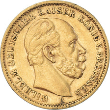 Coin, German States, PRUSSIA, Wilhelm I, 20 Mark, 1873, Hannover, EF(40-45)