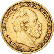 Coin, German States, PRUSSIA, Wilhelm I, 20 Mark, 1875, Berlin, EF(40-45), Gold