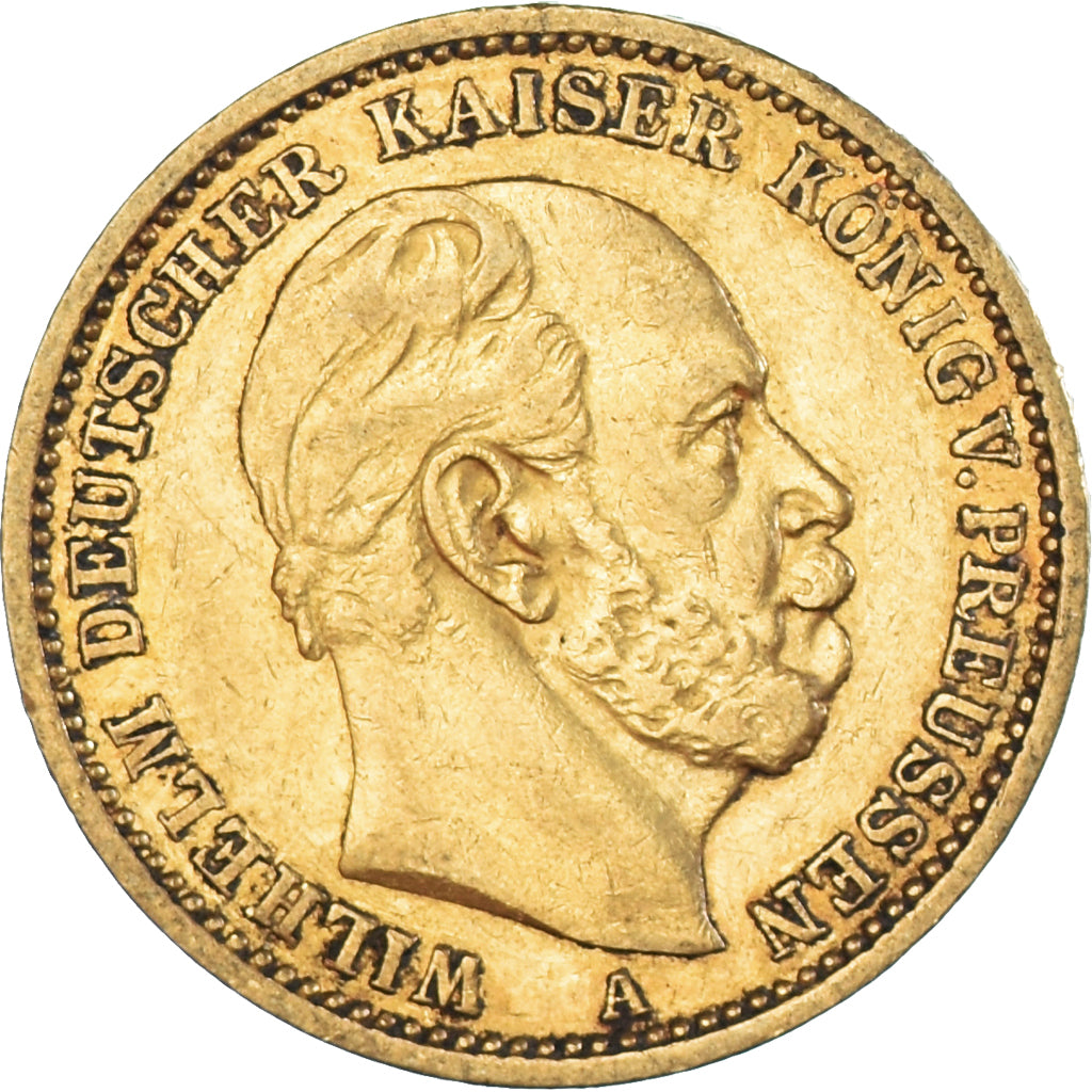 Coin, German States, PRUSSIA, Wilhelm I, 20 Mark, 1875, Berlin, EF(40-45), Gold