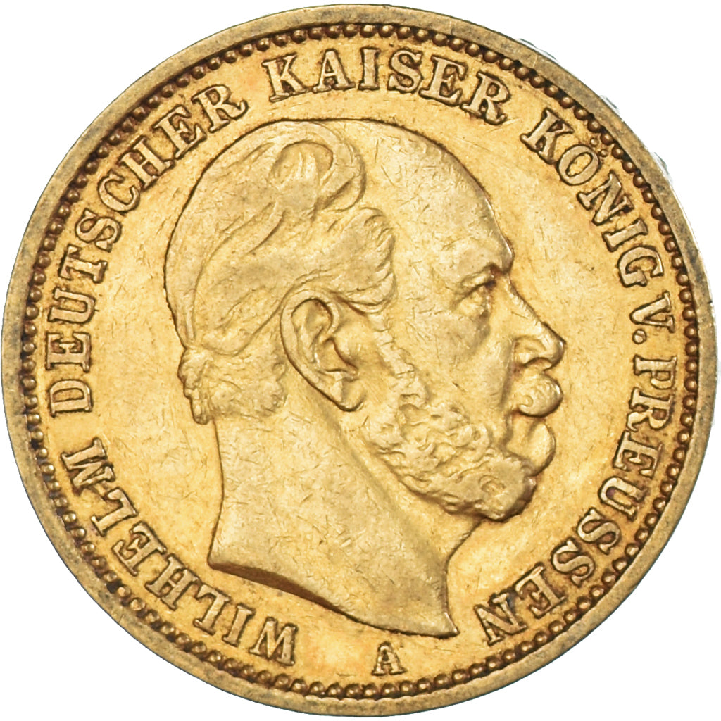 Moneta, Stati tedeschi, PRUSSIA, Wilhelm I, 20 Mark, 1878, Berlin, BB+, Oro