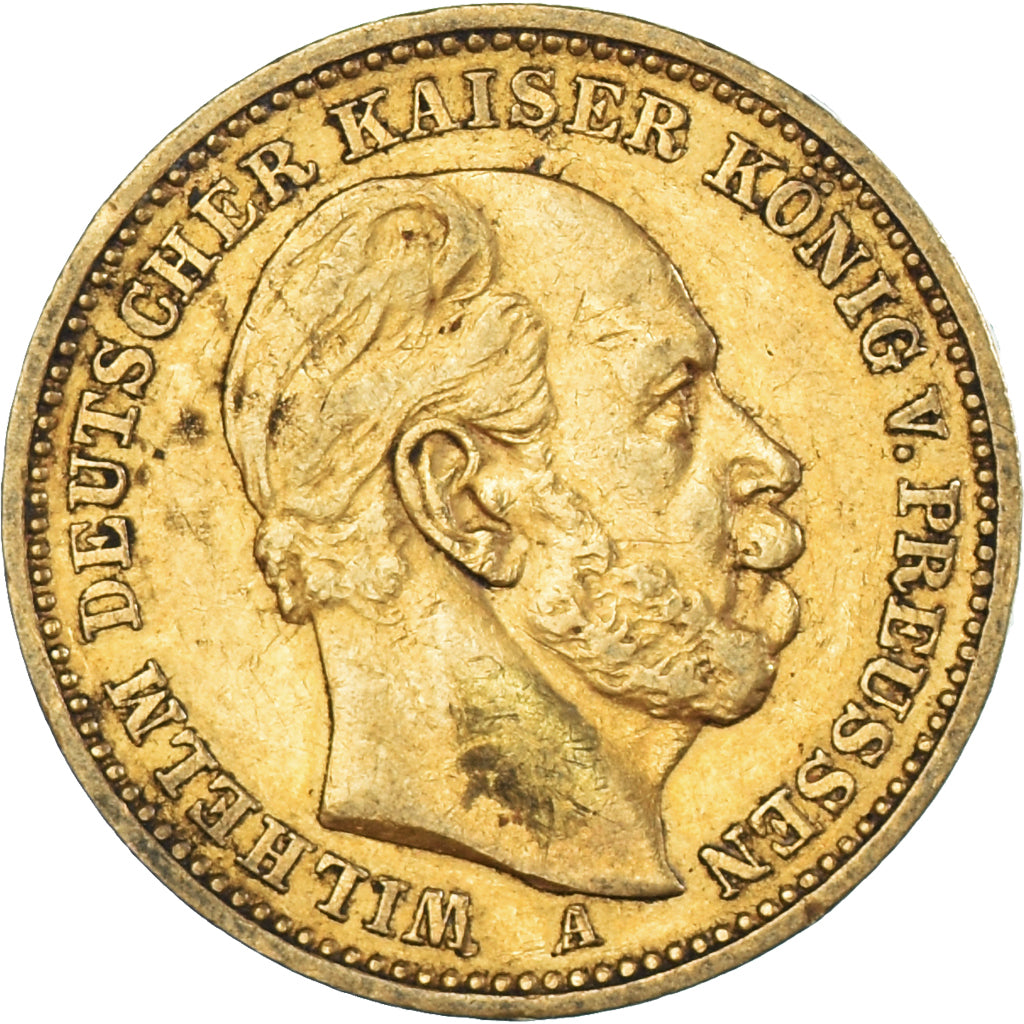 Moneta, Stati tedeschi, PRUSSIA, Wilhelm I, 20 Mark, 1883, Berlin, BB, Oro