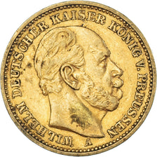 Moneta, Stati tedeschi, PRUSSIA, Wilhelm I, 20 Mark, 1883, Berlin, BB, Oro