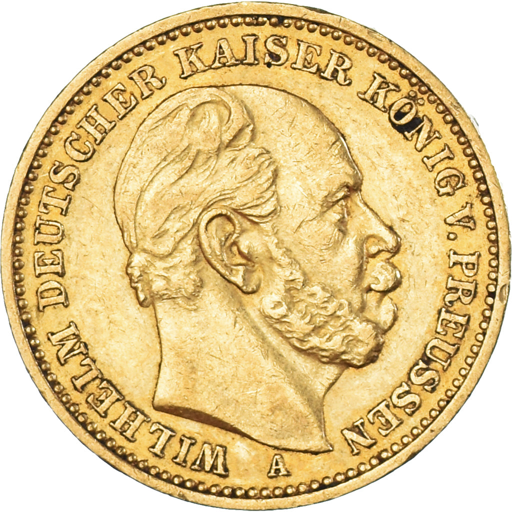 Munten, Duitse staten, PRUSSIA, Wilhelm I, 20 Mark, 1886, Berlin, ZF+, Goud