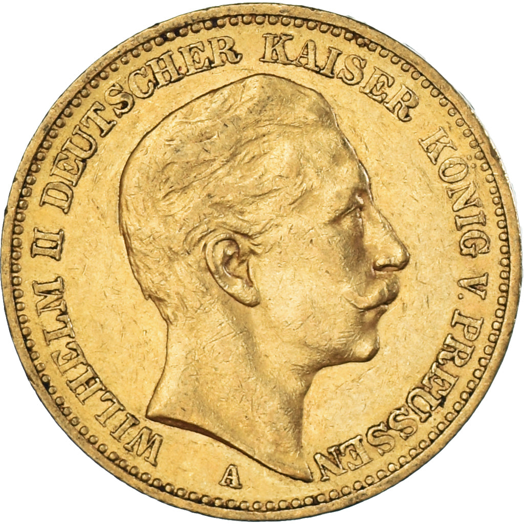 Moneta, Stati tedeschi, PRUSSIA, Wilhelm II, 20 Mark, 1895, Berlin, BB, Oro