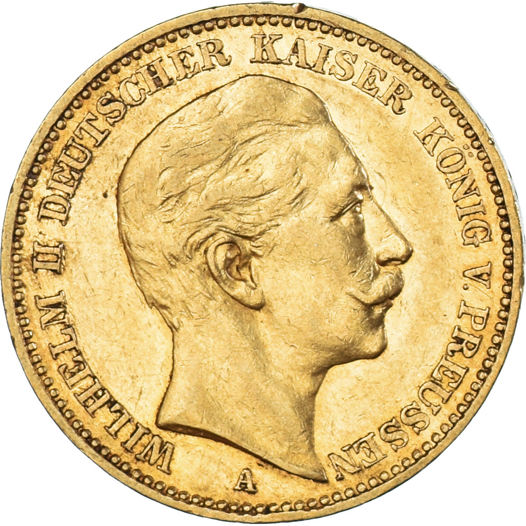Moneta, Stati tedeschi, PRUSSIA, Wilhelm II, 20 Mark, 1896, Berlin, BB, Oro