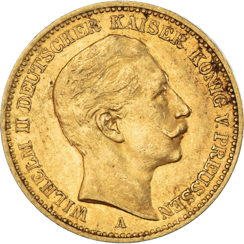 Moneta, Stati tedeschi, PRUSSIA, Wilhelm II, 20 Mark, 1898, Berlin, BB, Oro