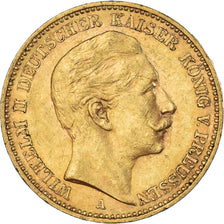 Moneta, Stati tedeschi, PRUSSIA, Wilhelm II, 20 Mark, 1898, Berlin, BB, Oro