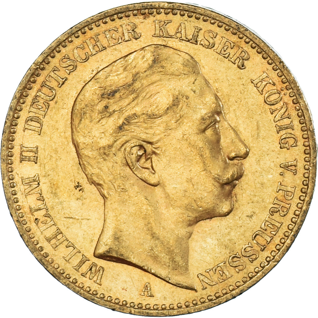 Munten, Duitse staten, PRUSSIA, Wilhelm II, 20 Mark, 1901, Berlin, ZF+, Goud