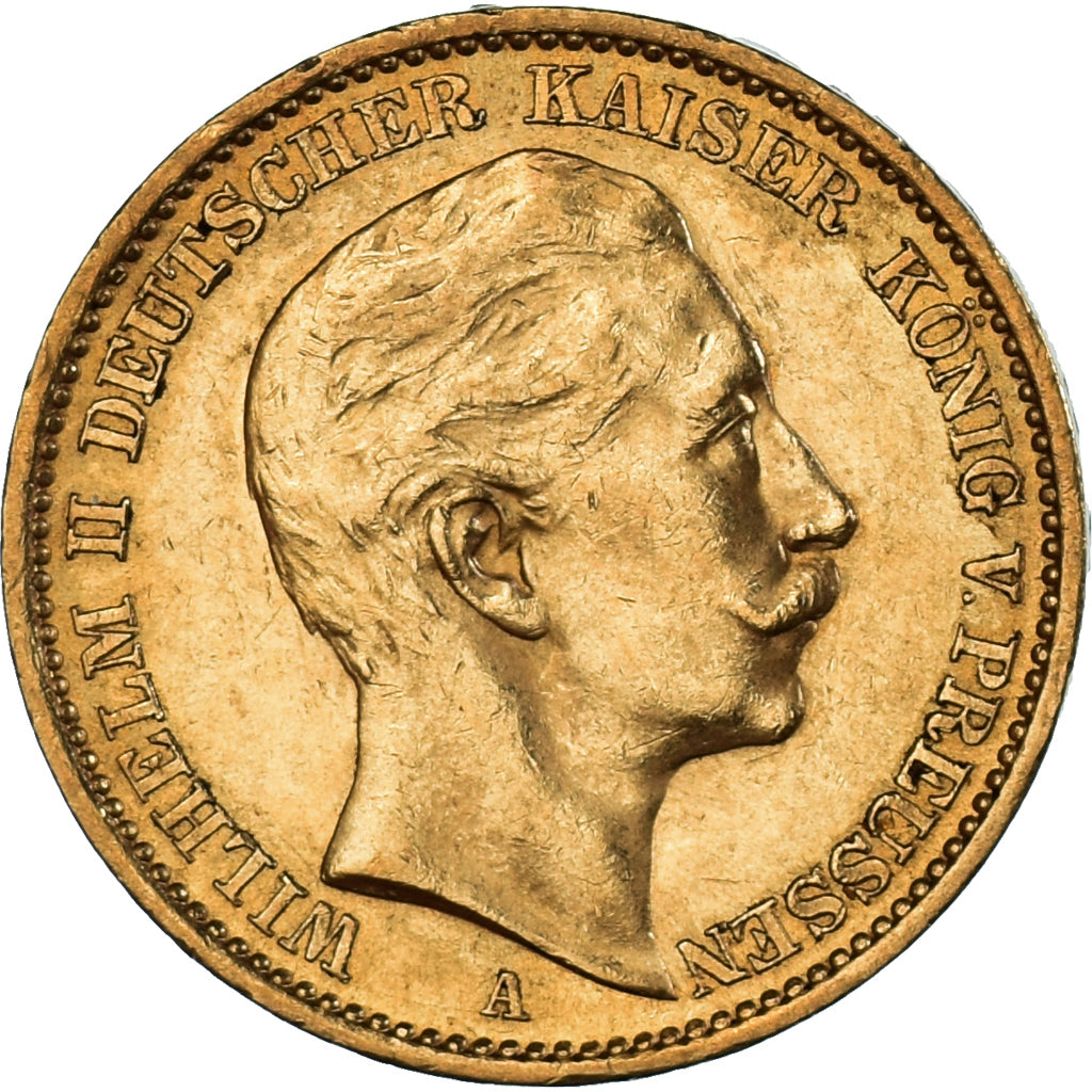 Monnaie, Etats allemands, PRUSSIA, Wilhelm II, 20 Mark, 1909, Berlin, TTB+, Or