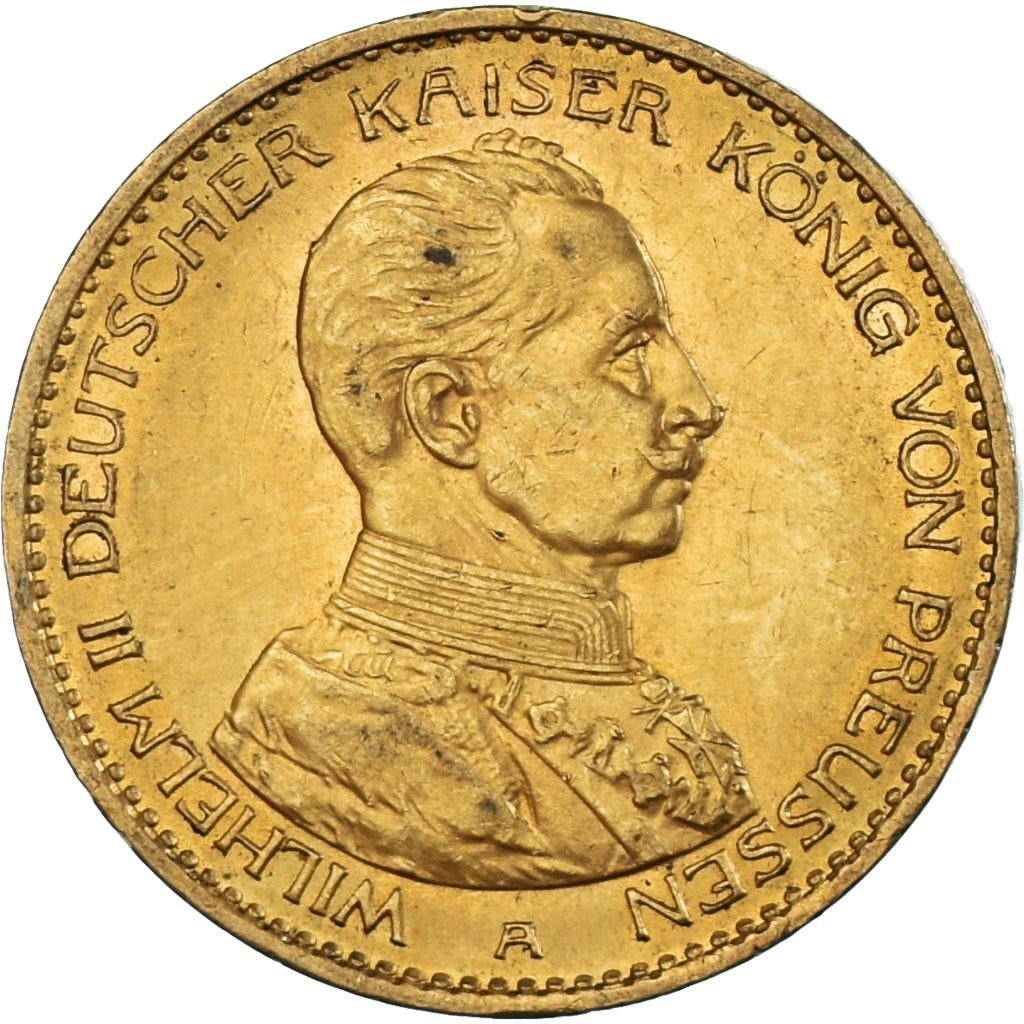 Coin, German States, PRUSSIA, Wilhelm II, 20 Mark, 1914, Berlin, AU(50-53)