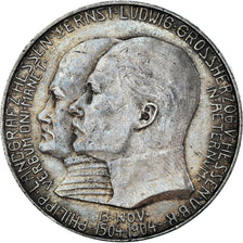 Monnaie, Etats allemands, HESSE-DARMSTADT, Ernst Ludwig, 5 Mark, 1904, TTB+